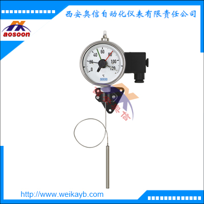 wika温度开关M70带微动开关毛细管温度计膨胀式温